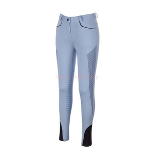 กางเกงขี่ม้าผู้หญิงผ้าฝ้ายผสมโพลีเอสเตอร์และอีลาสเทน พร้อมโลโก้และดีไซน์ที่ปรับแต่งได้ - Product Image 6
