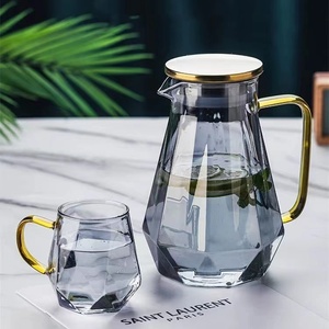 <span class=keywords><strong>Carafe</strong></span> <span class=keywords><strong>filtrante</strong></span> <span class=keywords><strong>en</strong></span> acier de style moderne, <span class=keywords><strong>carafe</strong></span> <span class=keywords><strong>en</strong></span> <span class=keywords><strong>verre</strong></span> pour l'<span class=keywords><strong>eau</strong></span>, pichet à <span class=keywords><strong>eau</strong></span> avec manchon - Product Image 6