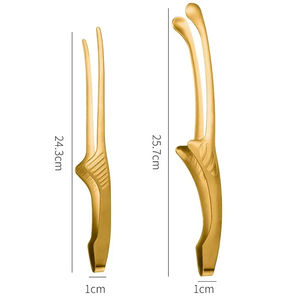 Pinces de cuisine en acier inoxydable pour barbecue, pinces à viande portables pour grillades, ustensiles de pique-nique - Product Image 6