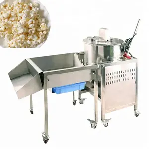 Automatische industrielle große elektrische gewerbliche Gasschale chinesische Karamellenaufstrich Popcorn-Herstellungsmaschine De für Popcorn Preisliste