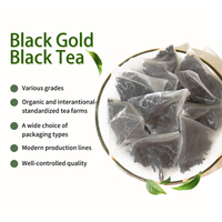 Thé noir fermenté YUN QI Black Gold 180g en sachet, rafraîchissant, non astringent, au goût naturellement sucré lors de la consommation