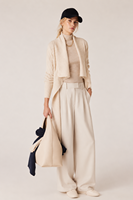 Pull en laine mérinos haut de gamme pour femme, pull tricoté, cardigan, vêtements en tricot confortables pour un look décontracté