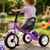Tricycle pour enfants GEEN avec musique et lumières de sécurité, tricycle à pousser pour bébés avec prix plus bas
