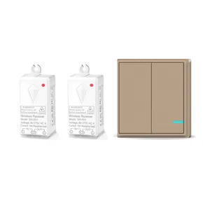 Wireless RF433 Remote Control Light Switch IP66 Waterproof 6-Year Replacement Max. 10A 3-Year Warranty 6 Major Wall Switches