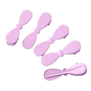 Colorful Solid <b>Bow</b> Hair <b>Clip</b> 10 Cm Duckbill <b>Clip</b> For Daily Use Plastic Resin Unisex Headdress - Product Image 5