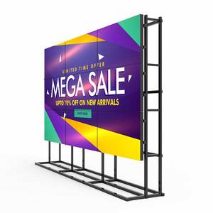 Veto 3x3 4x1 4x2 Splice Ultra Narrow Bezel 3.5mm Soporte de Suelo 43 46 49 55 Pulgadas Interior 4k Pantalla LCD para Video Wall LCD Publicitario - Product Image 5