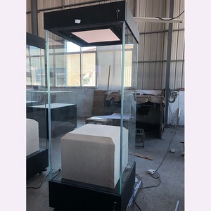 Hiện Đại Gỗ Và Thủy Tinh Đứng Cho Bảo Tàng Triển Lãm Hiển Thị Trường Hợp Trang Trí 3D Hình Ảnh - Product Image 4