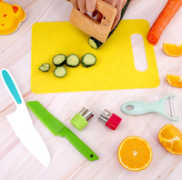12 Stuks Kids Keuken Mes Set Peuter Fruit Groentesnijder Snijplank Kinderen Bakgereedschap