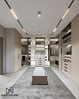 Meubles de chambre à coucher en vente chaude, design moderne, porte en verre, armoire en bois, dressing