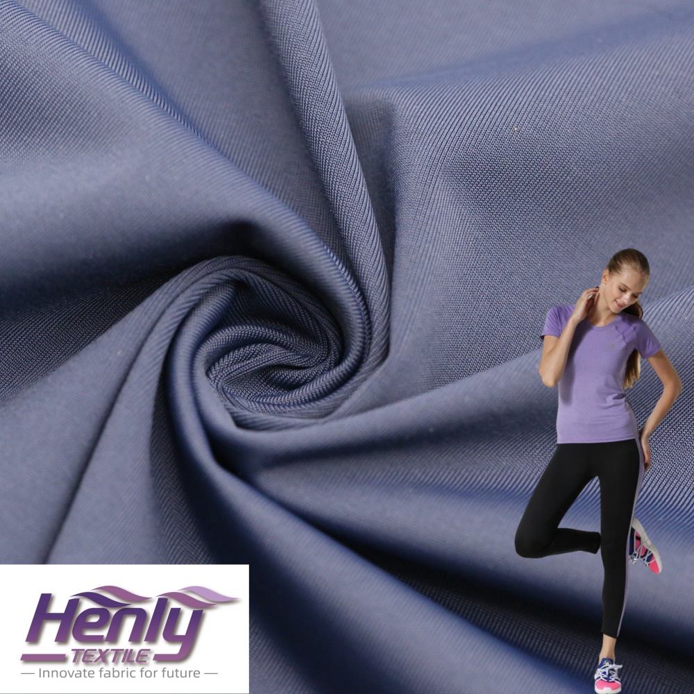 HT251145 87%RECYCLED NYLON 13%SPANDEX 160GSM KNITTED PREMIUM FABRIC for YOGA