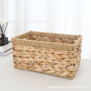 Gourd grass <b>storage</b> <b>baskets</b>, woven <b>baskets</b> with handles, snack <b>storage</b> boxes, handmade woven miscellaneous items organizing - Product Image 5