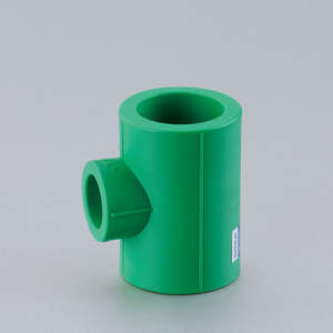 <span class=keywords><strong>Raccord</strong></span> en T en plastique PPR vert, raccords PPR, surface lisse, raccords de plomberie pour l'eau, en polyéthylène, type U - Product Image 2