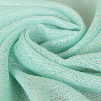 Écharpe en coton Lurex tricotée, foulard pour Hijab musulman, islamique, couleur Pure, fil de soie doré, paillettes, nouveau produit,