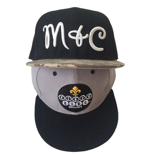 100% Acrylic High Profile Style Plain 2 Tone 3d Embroidery logo <b>Flat</b> Bill Classic Custom Snapback Hat Round Brim Snapback <b>Cap</b> - Product Image 2