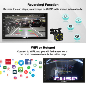 Autoradio universel Android 7 pouces avec écran tactile, GPS, navigation, unité <span class=keywords><strong>centrale</strong></span> multimédia, radio, CarPlay sans fil, Android Auto, Bluetooth - Product Image 5
