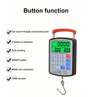 Balance de calcul de prix J&R, balance numérique 100 kg, balance de grue, balance suspendue rechargeable par USB