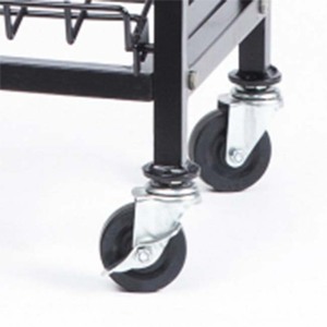 Tùy chỉnh miễn phí đứng Dây Kim Loại hiển thị đứng bánh kệ trưng bày với Giỏ dây cho siêu thị - Product Image 3