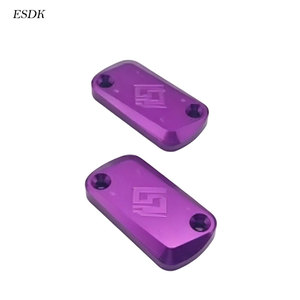 מכסה מיכל נוזל בלמים מאלומיניום CNC לאופנוע אולטרה בי, זוג מכסי מיכל שמן למשאבת בלם קדמית - Product Image 1