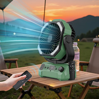 20000mAh Rechargeable LED lumière ventilateur de bureau télécommande rotative pour Camping voiture pêche pour ménage hôtel utilisation en plastique