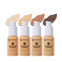 Fond de teint liquide SHCOETY - Longue tenue, imperméable, résistant à la transpiration, contrôle du sébum, couvrance, application facile, tous types de peau