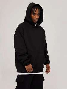 H5374 Sudaderas con capucha Fabricante Personalizado Alto Peso 520 Gramos Sudaderas con capucha de gran tamaño Sudaderas con capucha de peso pesado - Product Image 5