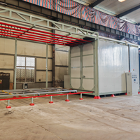 Four de peinture en poudre pour profilés en alliage d'aluminium, conception à chauffage électrique économe en énergie pour les cadres de fenêtres et de portes