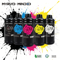 Tinta LED UV Curable Myriad Minded yang Laris untuk Ricoh Gen5 Gen6 Konica 512I 1024I 1024A UV  Pencetakan Industri