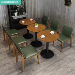 Cabine personnalisée canapé table et ensemble de chaises ensemble de salle à manger mobilier de table pour restauration rapide hôtel restaurant salle à manger et café - Product Image 2