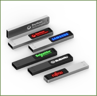 Clé USB 3.0 de 4 Go à 512 Go, clé USB, nouvelle conception de bâton lumineux avec interface métallique compatible USB 2.0