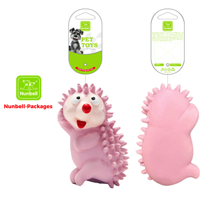 Giocattolo da Masticare per Cani a Forma di Riccio Squeaky Nunbell, in Lattice Naturale Ecologico per Masticazione Sicura e Salute Dentale - Product Image 6