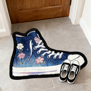 Tùy Chỉnh In Pha Lê Nhung Thảm Tùy Chỉnh Phim Hoạt Hình Thảm Giày Thảm Gấu Sneaker Hình Thảm Sneaker Mat - Product Image 4