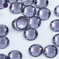 136 Tanzanite YHB Strass thermocollants, choix de nuancier, strass en verre à taille plate, pierres pour bijoux