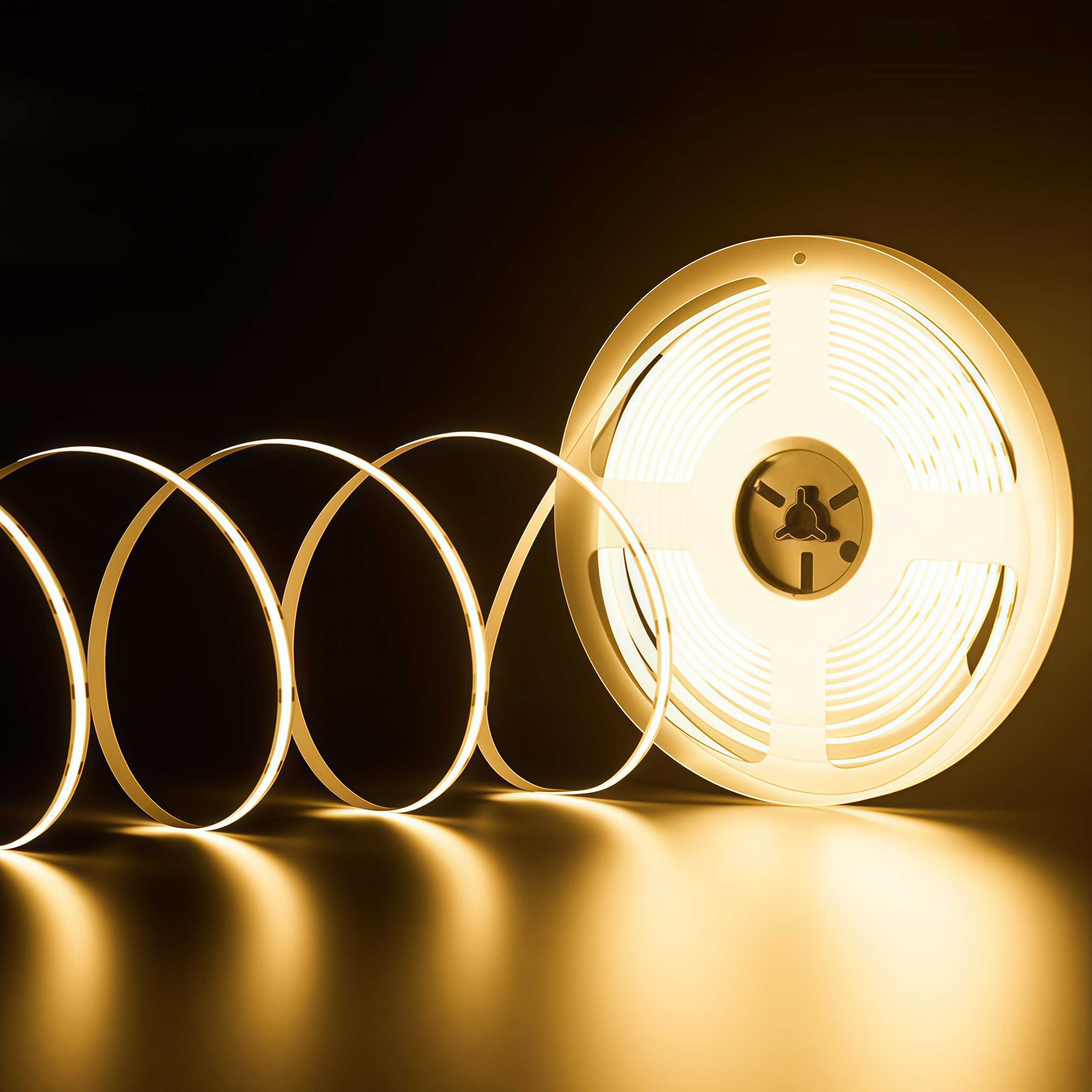 KCX No Light Spots Staircase Decoration LED COB Light Strip DC12V/24V Low Voltage Single Color Flexible COB Strip Light