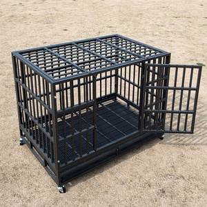 Gabbia per Animali Domestici Pieghevole di Facile Montaggio con Ruote Girevoli e Vassoio Rinforzato, Tubo Ellittico, Ampio Spazio, Vendita all'Ingrosso - Product Image 5