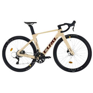 จักรยานเสือหมอบ EUROBIKE 700C คาร์บอนไฟเบอร์ทั้งคัน 20 สปีด ดิสก์เบรกไฮดรอลิก () ล้อ 700CX28C OBOR คาร์บอนโมดูลัสสูง - Product Image 1