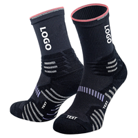 Emballage gratuit Échantillon gratuit Chaussettes de sport de basket-ball personnalisées de haute qualité Chaussettes de course à pied de cyclisme professionnel Chaussettes de sport personnalisées unisexes