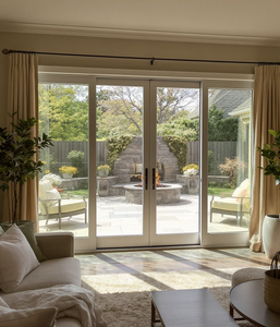 Porta Scorrevole Moderna in Lega di Alluminio ad Alta Efficienza Energetica per Camera da Letto e Uso Esterno, Binario Singolo/Doppio Molto Stretto, Sistema Push-pull - Product Image 5