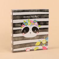 Classeur à anneaux en PVC de style rétro avec impression personnalisée, format A4, perforé, modèle en PVC pour documents écrits, fabriqué en Chine