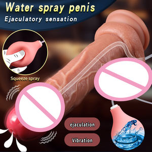 Spritzen realistischer <span class=keywords><strong>Dildo</strong></span> Ejakulieren der Penis <span class=keywords><strong>7</strong></span> Frequenz Vibration Heizung Sexspielzeug Silikon Vibrator Riesiger <span class=keywords><strong>Dildo</strong></span> für Frauen - Product Image 2