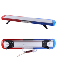 Barra de Luces LED de Advertencia de Emergencia, Alarma de Techo de Coche, Ambulancia, Rojo, Azul, Sirena Intermitente, Control de Altavoz IP65, 80 cm, 120 cm