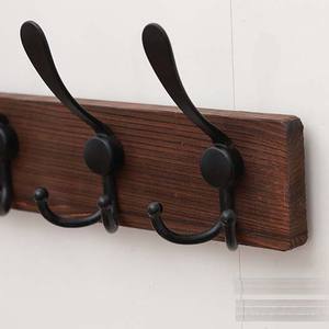 Elegante Perchero <span class=keywords><strong>de</strong></span> <span class=keywords><strong>madera</strong></span> con diseño <span class=keywords><strong>de</strong></span> nogal y ganchos <span class=keywords><strong>de</strong></span> metal-Elegante perchero montado en la pared para el hogar o la oficina - Product Image 4