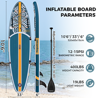 Vente en gros OEM SUP Board Planche à pagaie gonflable avec pagaies de pêche pour les jeux d'eau en mer