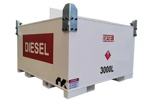 उच्च गुणवत्ता 3000L डबल वॉल ईंधन डीजल पेट्रोल तेल भंडारण टैंक