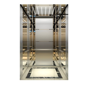 Produsen <span class=keywords><strong>China</strong></span> Lift Penumpang Komersial Cepat 6.0 m/s Penggerak Traksi Tanpa Gigi Baja Tahan Karat Kebisingan Rendah Mewah - Product Image 1