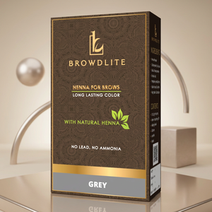 Kit de Henna Herbal India BROWDLITE de Alta Calidad para Teñir Cejas de Forma Permanente y Repararlas, a Bajo Precio - Product Image 1