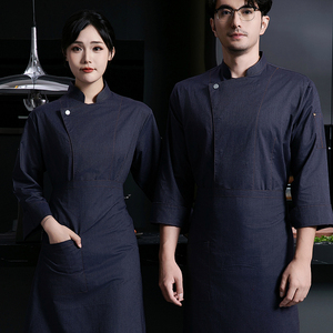 Uniformes De Filipinas Chef restaurante y Bar uniformes <span class=keywords><strong>cocina</strong></span> Chef ropa Extra grande <span class=keywords><strong>cocina</strong></span> Chef uniforme abrigo nuevo 2024 - Product Image 6