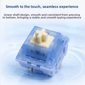 สวิตช์คีย์บอร์ดแบบกลไก KTT <span class=keywords><strong>Brue</strong></span> Axis สวิตช์แบบ Linear สำหรับคีย์บอร์ดแบบ Hot-Swappable DIY แบบ 5 พิน มีสินค้าในสต็อก - Product Image 3