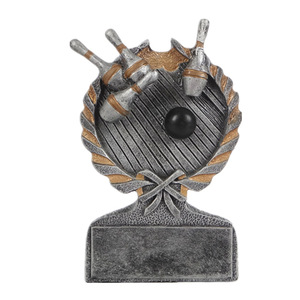 Shunxu Personnalisé Accepter <span class=keywords><strong>Pas</strong></span> <span class=keywords><strong>Cher</strong></span> En Gros Résine Sports Bowling Trophées Récompenses - Product Image 1