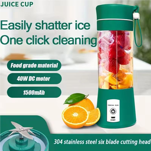 Wholesale Customized Color Logo Presser <b>Small</b> Personal Usb Mini Machine Portable Fruits Glass Blender Juicer - Product Image 2