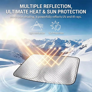 Pare-soleil de voiture pliable anti-UV et isolant thermique pour pare-brise avant – Protection intérieure de la voiture - Product Image 3